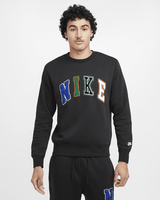 Nike club camo crew sweat best sale